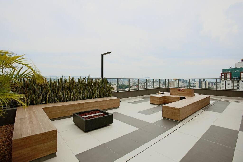 Apto Frente Parque Com Vista E Piscina ปอร์โตอัลเลเกร ภายนอก รูปภาพ